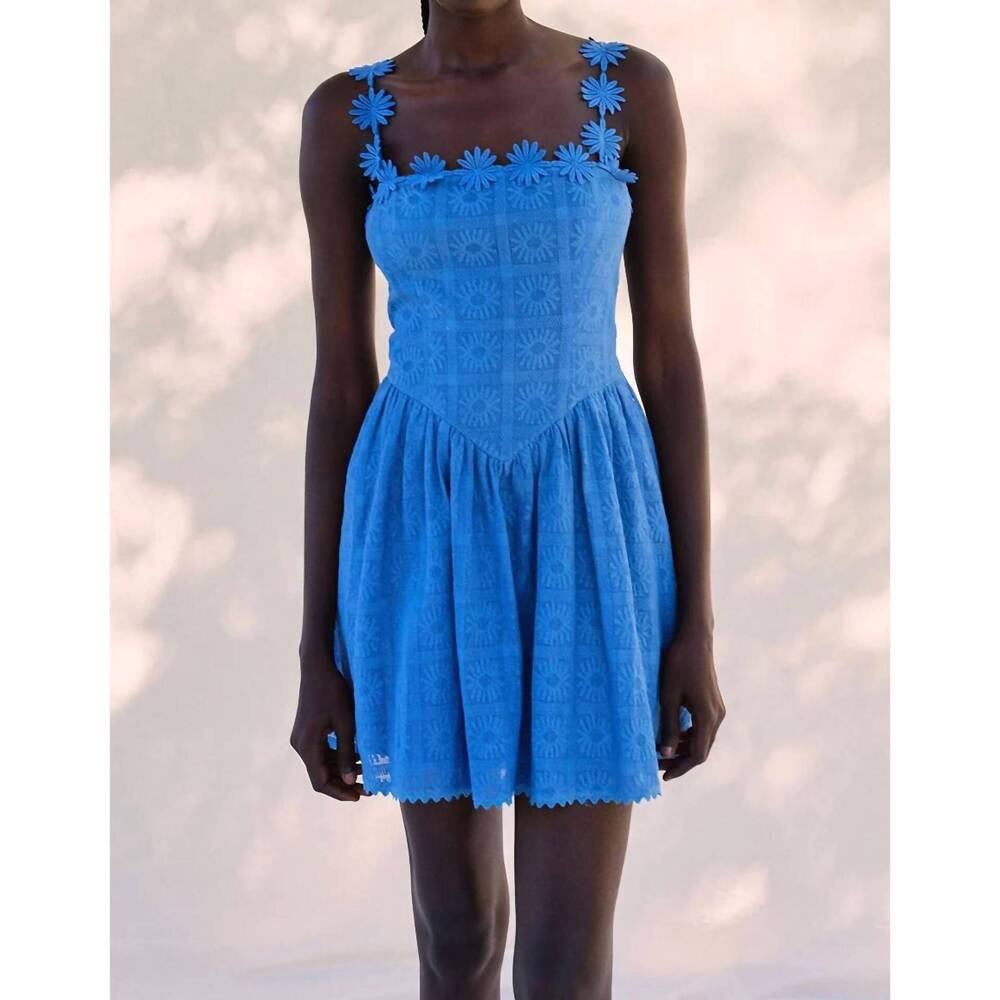 NEW SAYLOR fara mini dress in blue